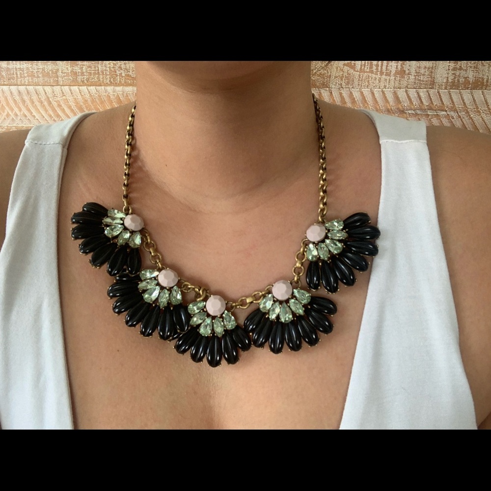 J Crew Floral Statement Necklace